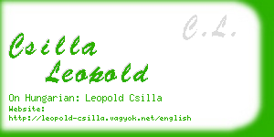 csilla leopold business card